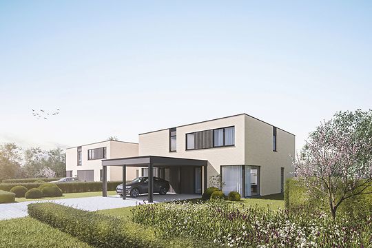 Ruime woningen met mooie tuin aan het station te St.-Maria-Aalter